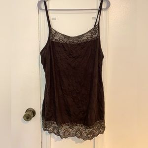 Brown Maurice’s lace tank